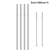 Reusable Stainless Steel Drinking Straw with Cleaner Brush