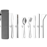 Reusable Silverware with Portable Case