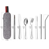 Reusable Silverware with Portable Case