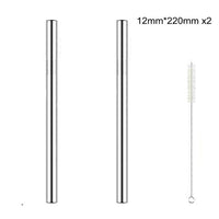 Reusable Stainless Steel Drinking Straw with Cleaner Brush