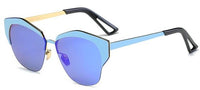 Semi-Frameless Round Sunglasses