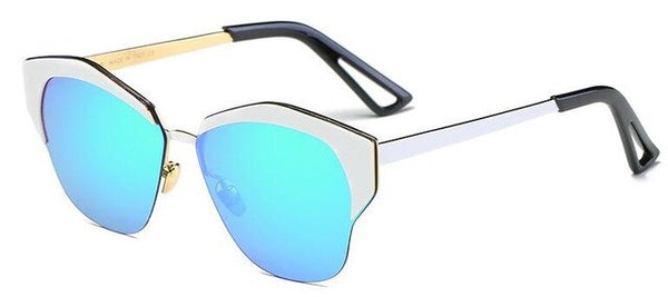 Semi-Frameless Round Sunglasses