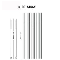 Reusable Stainless Steel Drinking Straw with Cleaner Brush