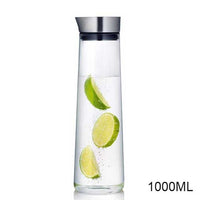 900-1800ML Thickened Glass Carafe With Stainless Steel Lid