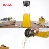 900-1800ML Thickened Glass Carafe With Stainless Steel Lid