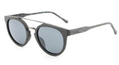 Round Polarized Wooded Sunglasses