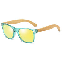 Square Wooden Polarized Sunglasses