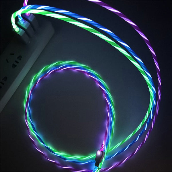 LED Glow Flowing USB Charger